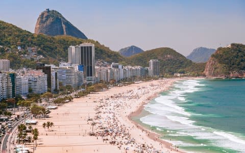 copacabana beach, rio de janeiro, brazil - Credit: CESAR OKADA
