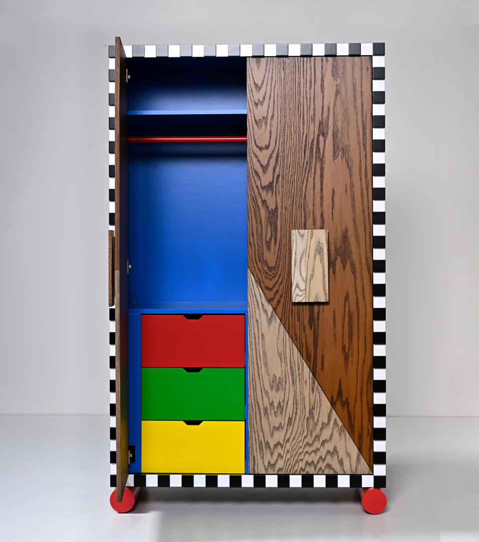 An Abner Henry cabinet by Sasha Bikoff inspired by the Memphis movement.