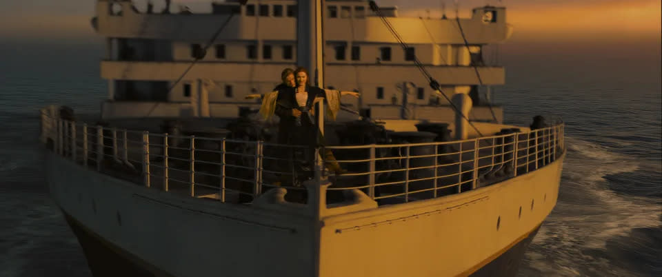Leonardo DiCaprio und Kate Winslet in James Camerons „Titanic“. (20th Century Studios)