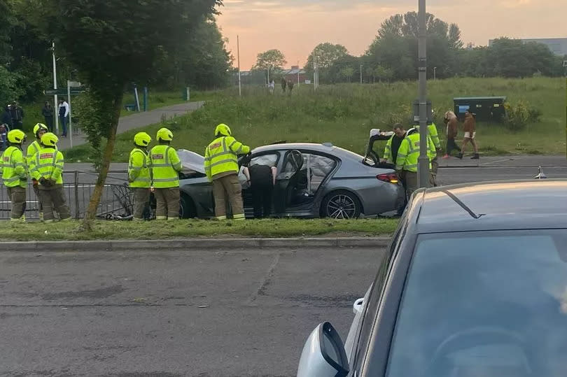 The air bags can be seen to have gone off -Credit:Lanarkshire Live