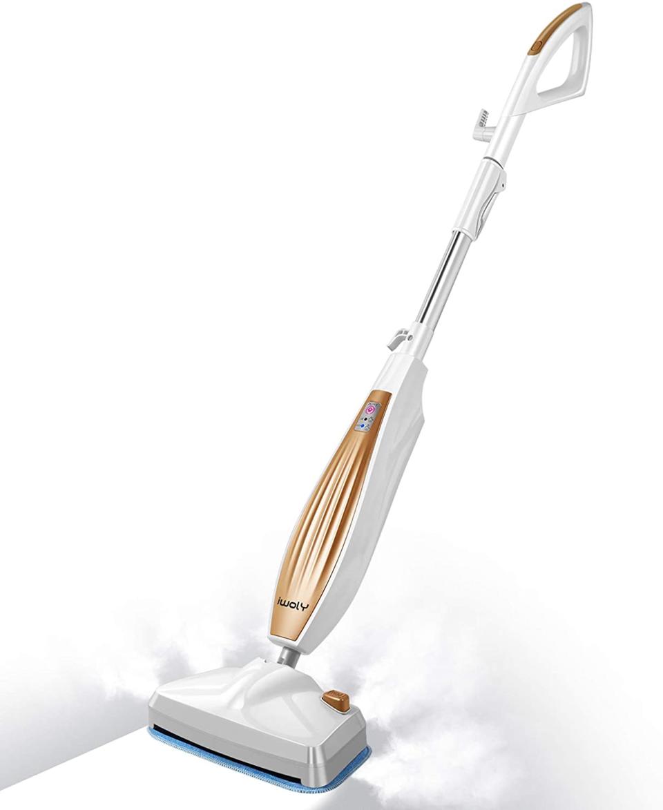 The iwoly M11 Steam Mop removes 99.99% of bacteria and germs without the use of harsh chemicals. Amazon, $100 (originally $120). 