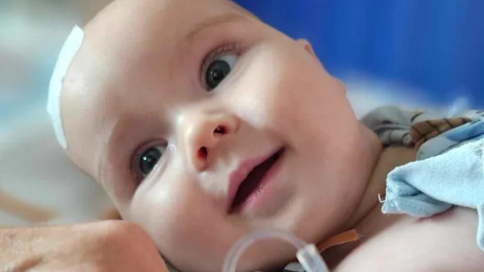 Family photos posted to GoFundMe of Louis "the Brave" Boylen. Rob and Justine’s youngest 6-month-old son Louis Ivo Boylen., , Louis has been diagnosed with the very rare Li -Fraumeni Syndrome after having a Grade 3 Choroid Plexus Carcinoma brain tumor removed on the 26th February 2024. Picture: GoFundMe