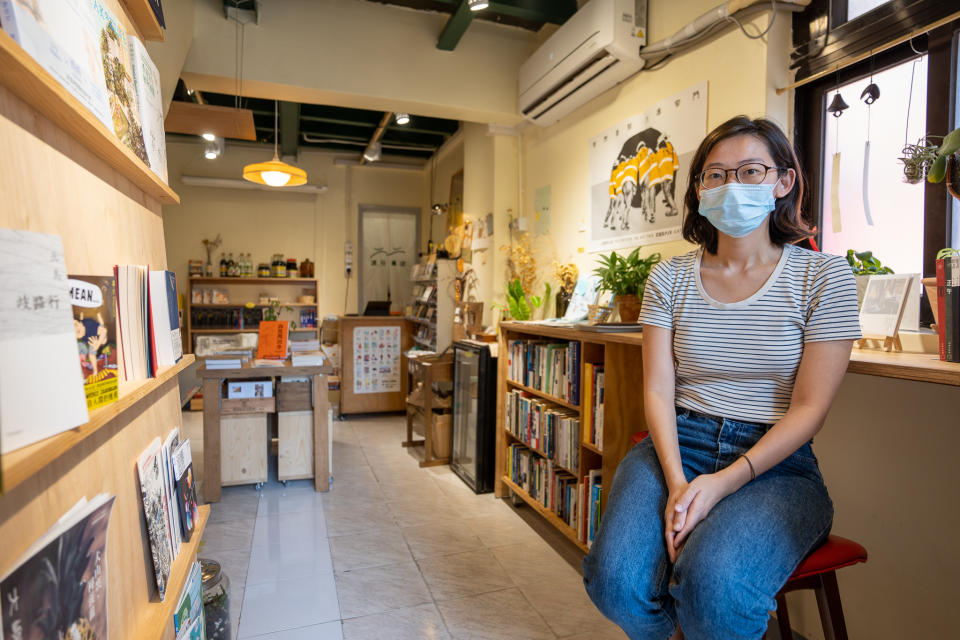 「渡日書店」有七名店主，其中之一的阿嬋希望讀者可從書本中獲得醫治精神、心靈和情緒的力量。