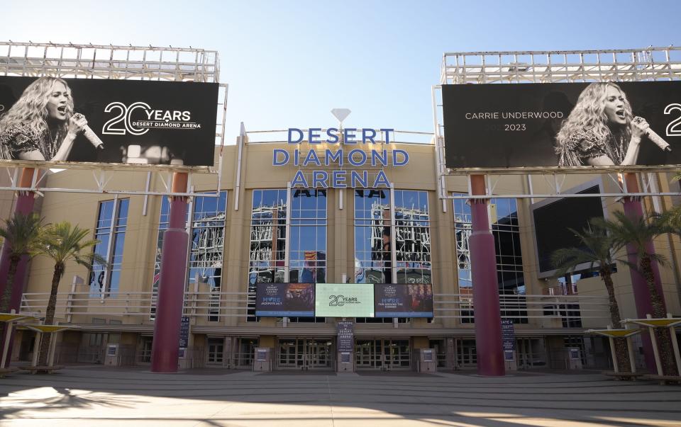 Desert Diamond Arena will be undergoing a $40 million renovation plan in Glendale on Jan. 9, 2024.