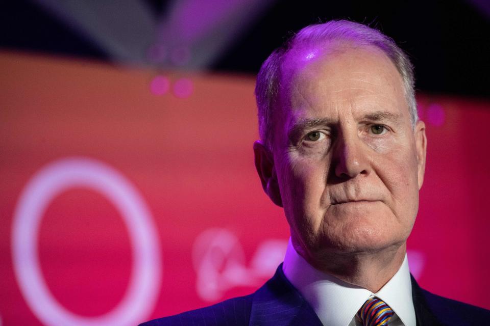 Southwest Airlines CEO Gary Kelly speaks at the annual Aviation Summit in Washington, DC, on March 5, 2020. (Photo by NICHOLAS KAMM / AFP) (Photo by NICHOLAS KAMM/AFP via Getty Images)