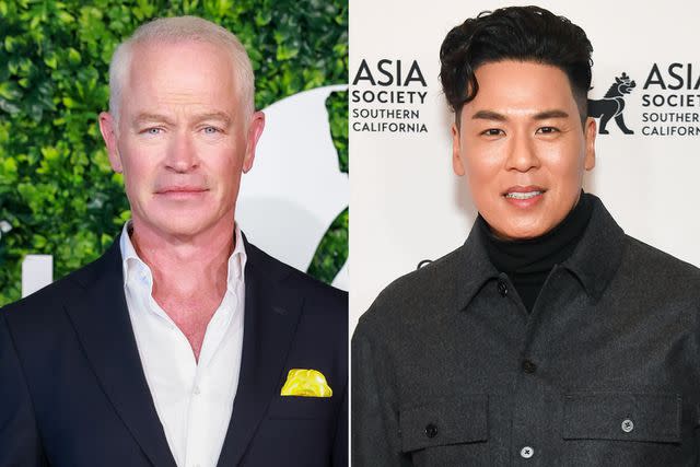 <p>Arnold Jerocki/WireImage; Alberto Rodriguez/Variety via Getty</p> Neal McDonough in 2023; Rich Ting in 2024