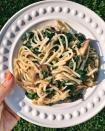 <p>Calling all keto dieters! Ditch regular noodles for faux pasta made from hearts of palm, which manages to make this feel like a splurge despite the addition of uber-healthy spinach and mushrooms.</p><p><em><a href="https://hungry-blonde.com/keto-creamy-mushroom-pasta/" rel="nofollow noopener" target="_blank" data-ylk="slk:Get the recipe from the Hungry Blonde »;elm:context_link;itc:0;sec:content-canvas" class="link ">Get the recipe from the Hungry Blonde »</a></em><br></p><p><strong>RELATED: </strong><a href="https://www.goodhousekeeping.com/health/diet-nutrition/a32678350/14-day-keto-diet-meal-plan/" rel="nofollow noopener" target="_blank" data-ylk="slk:A 14-Day Keto Meal Plan to Get You Started;elm:context_link;itc:0;sec:content-canvas" class="link ">A 14-Day Keto Meal Plan to Get You Started</a></p>