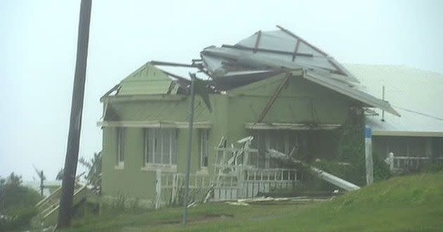 Homes have been severely damaged in Yeppoon.