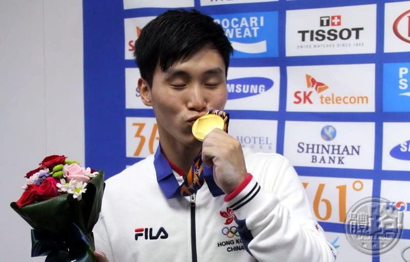 石偉雄2014年首奪亞運金牌。（圖：體路資料庫）