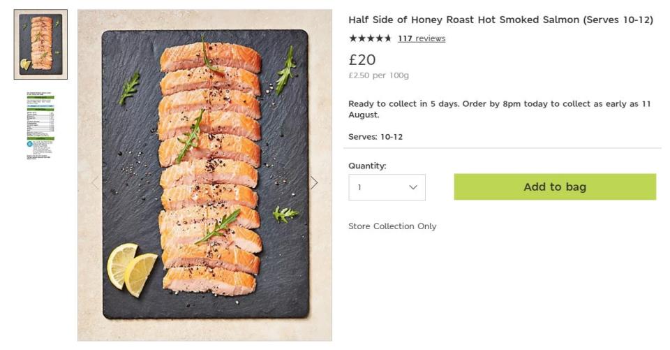 Salmon for £20