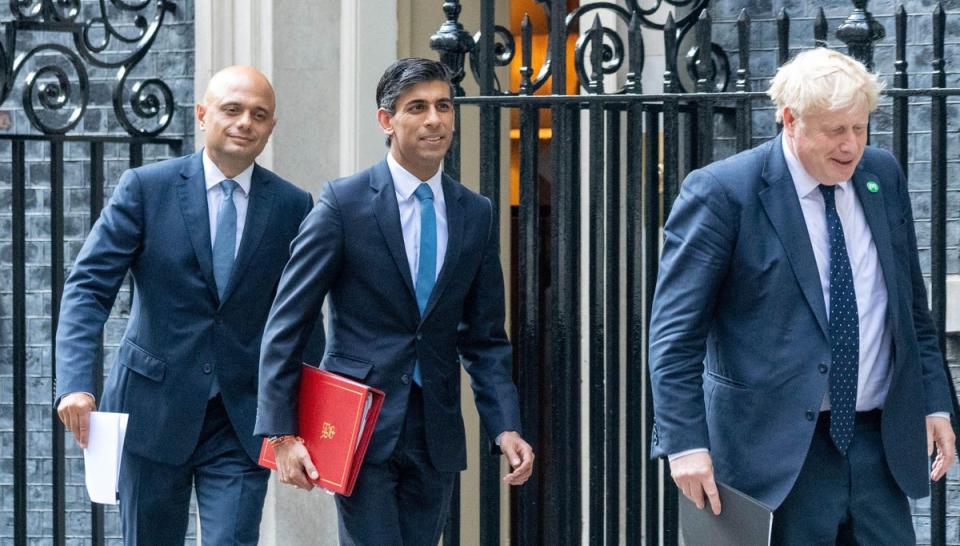 Rishi Sunak refused to turn on his former boss Boris Johnson after the latter was forced to resign (Alamy Stock Photo)