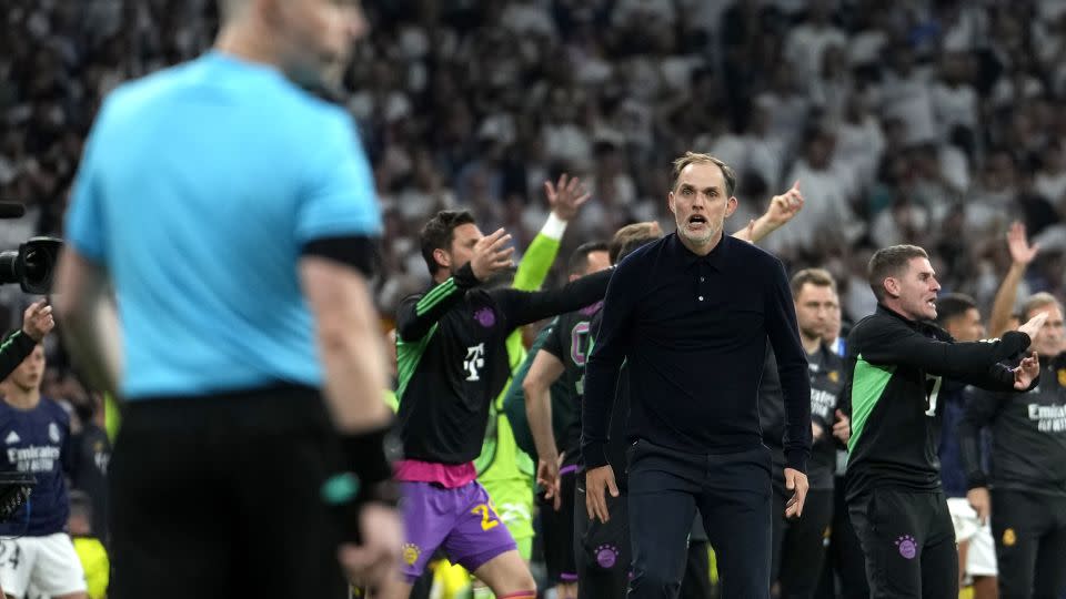 Bayern manager Thomas Tuchel was furious at the officials after the game. - S. Mellar/FC Bayern/Getty Images