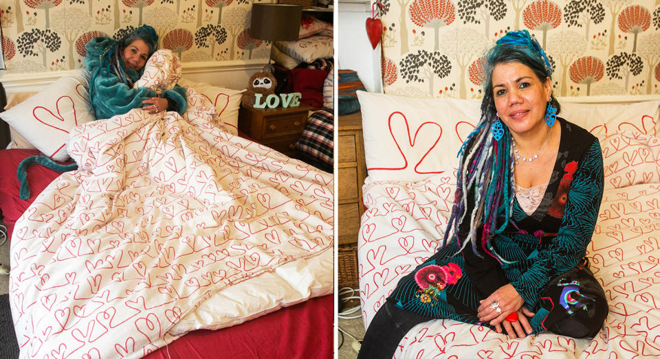 Pascale Sellick is marrying her duvet. [Photo: SWNS]