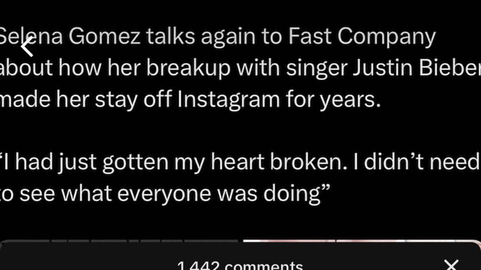 selena gomez's comment on the fan's tiktok