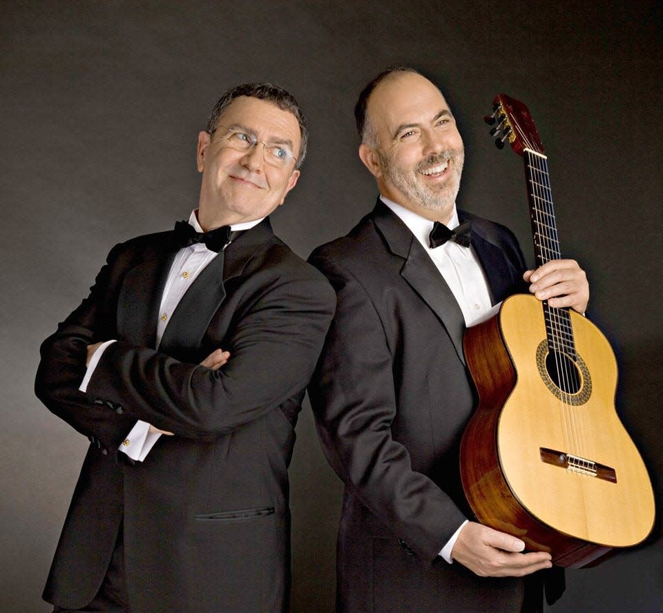 Bruce Cain and David Asbury, also known as ABCDuo, will be performing at the Cheboygan Opera House at 7:30 p.m. on Saturday, May 14.