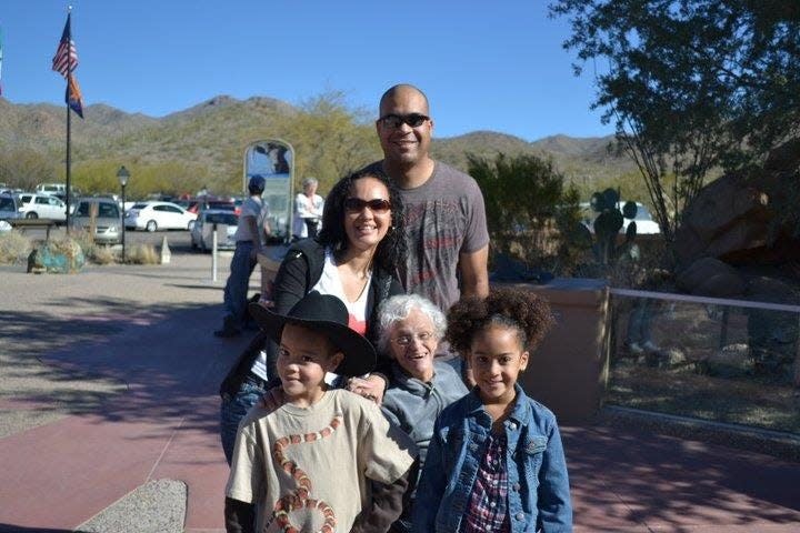 The Riveras enjoyed a side trip to the Phoenix Zoo while they were in town getting Marta Rivera's official MS diagnosis from the Mayo Clinic. Luisa Lee also had MS, as have several others in their extended family.