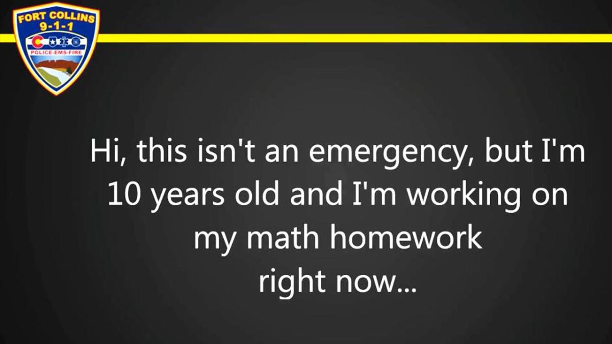 kid calling 911 help math homework