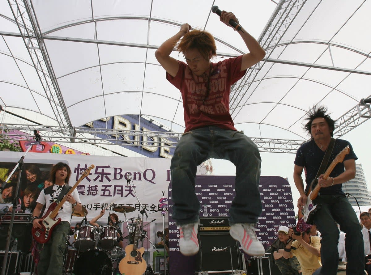 Members of Taiwan rock band 