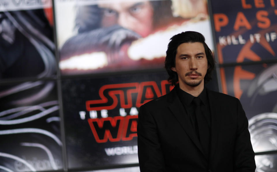 World Premiere of “Star Wars: The Last Jedi” – Arrivals – Los Angeles, California, U.S., 09/12/2017  – Actor Adam Driver. REUTERS/Mario Anzuoni