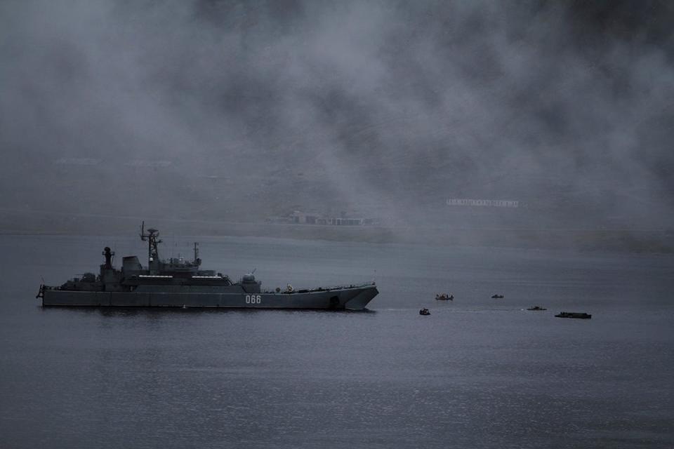 Russia naval landing Chukotka