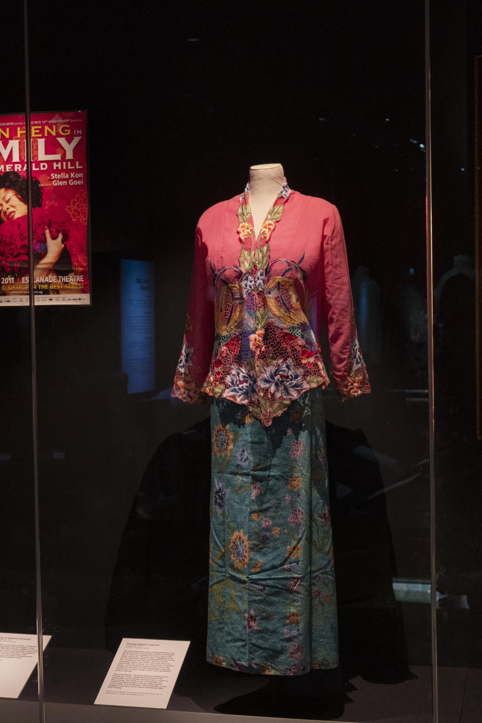 Pink Sarong Kebaya worn by Singaporean actor/theatre director Ivan Heng 