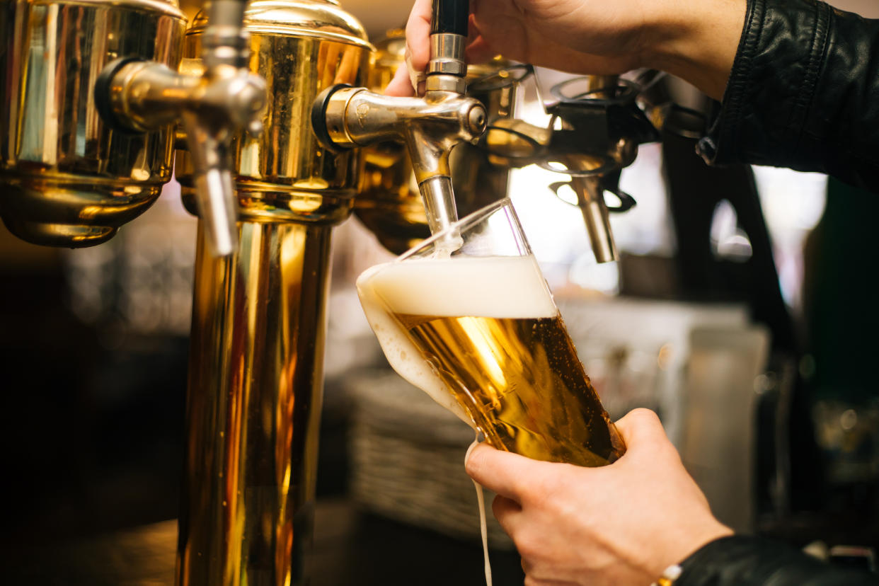 Pouring Beer