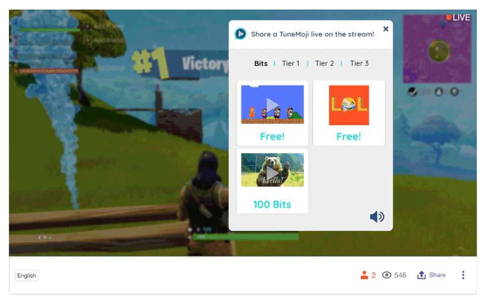 Twitch streamers can now celebrate their victories with musical GIFs