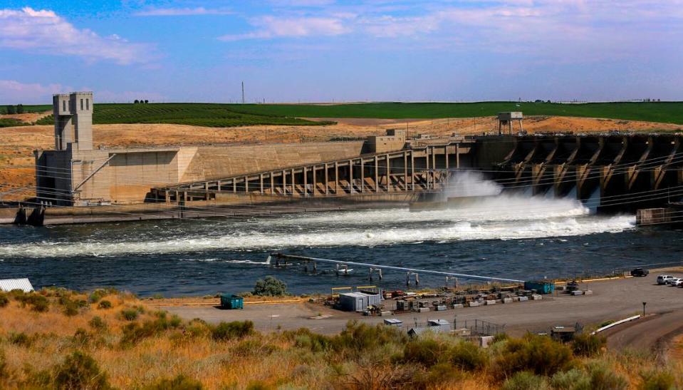 Ice Harbor Dam on the Snake River in Walla Walla County.