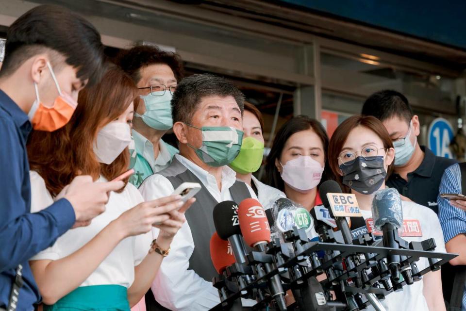 民進黨台北市長參選人陳時中。   圖：陳時中競選辦公室 / 提供（資料照）