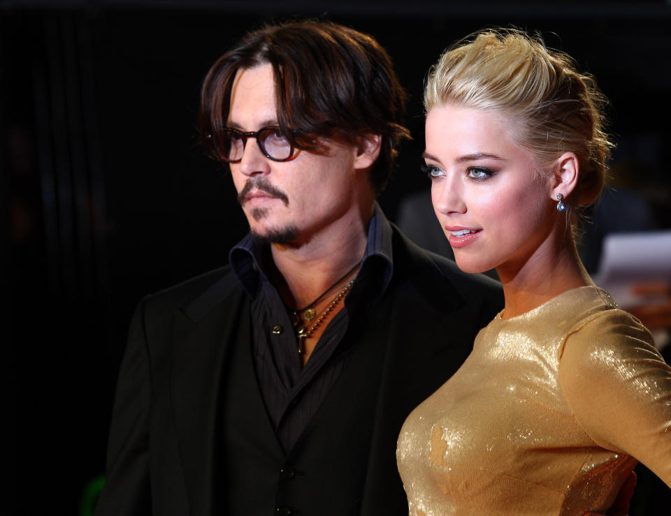 Johnny Depp und Amber Heard bei der europäischen Premiere von 