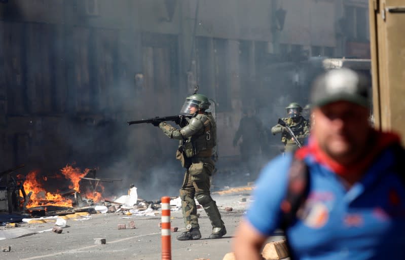 Protest against Chile's government in Concepcion