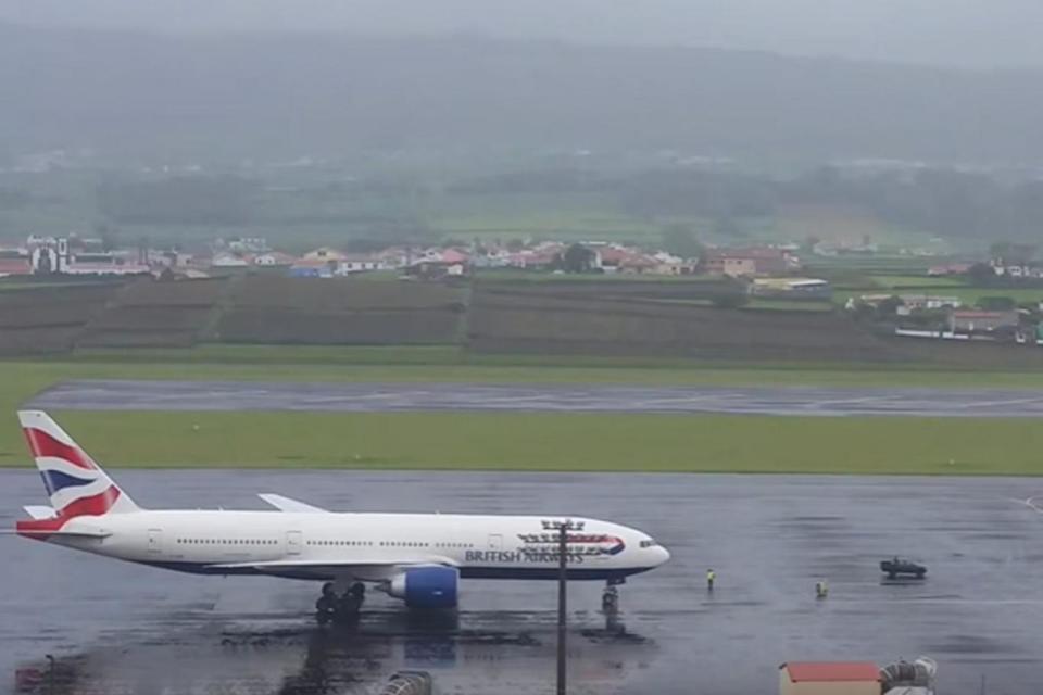 The plane was heading from London to Jamaica