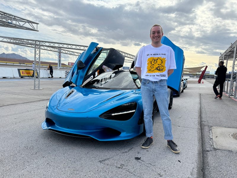 Yours truly grinning like an idiot after this stints on track - Photo: Daniel Golson/Jalopnik