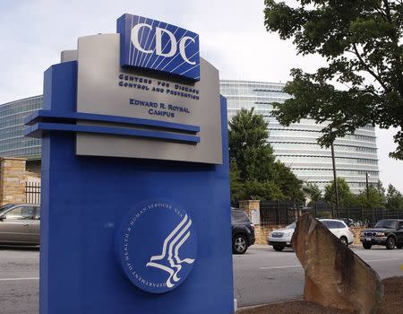 The Centers for Disease Control sign is seen at its main facility in Atlanta, Georgia June 20, 2014. REUTERS/Tami Chappell