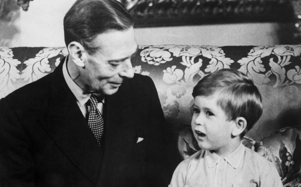George VI with his grandson, a young Prince Charles