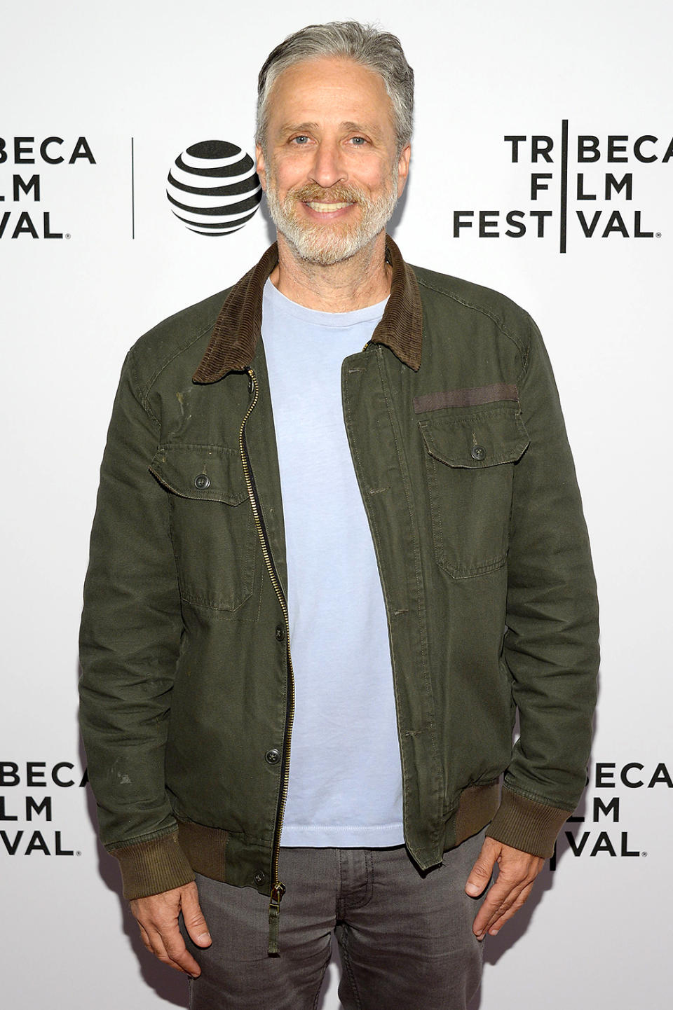 <p>Like many people in Hollywood, Jon Stewart is officially in Donald Trump’s “overrated” club! Back when <em>The Daily Show Host </em>would make remarks about the Republican candidate, Trump wasn’t having it. “I promise you that I’m much smarter than Jonathan Leibowitz – I mean Jon Stewart @TheDailyShow. Who, by the way, is totally overrated,” <a rel="nofollow noopener" href="https://twitter.com/realdonaldtrump/status/327076720425451523?lang=en" target="_blank" data-ylk="slk:Trump tweeted;elm:context_link;itc:0;sec:content-canvas" class="link ">Trump tweeted</a>. The fact Stewart isn’t on your TV screen five nights a week hasn’t slowed him down in his political commentary. “The new official language of the United States is bulls**t,” Stewart said, <a rel="nofollow noopener" href="http://money.cnn.com/2017/02/01/media/jon-stewart-late-show-stephen-colbert-president-trump/index.html" target="_blank" data-ylk="slk:mocking Trump on;elm:context_link;itc:0;sec:content-canvas" class="link ">mocking Trump on</a> <em>The Late Show With Stephen Colbert. </em>“I, Donald J. Trump, have instructed my staff to speak only in bulls**t.” (Photo by Andrew Toth/Getty Images for Tribeca Film Festival) </p>