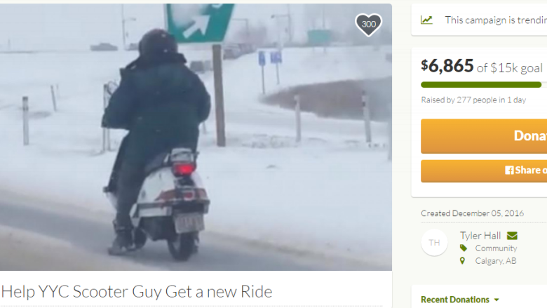 YYC scooter guy gets new ride after video of scary Deerfoot trip goes viral