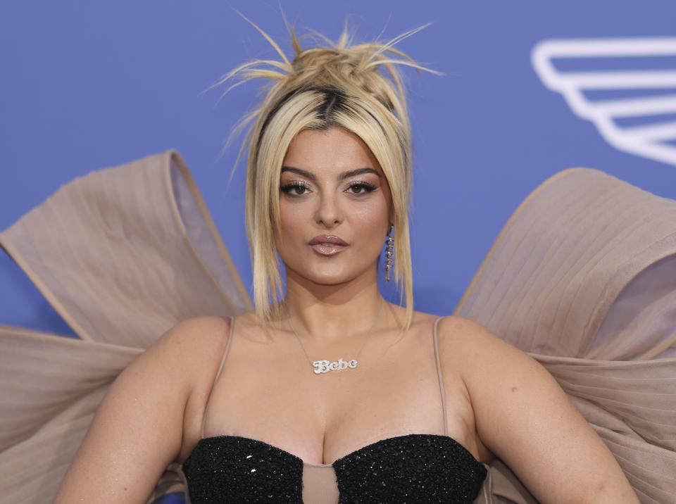 Bebe Rexha poses for photographers upon arrival at the amfAR Cinema Against AIDS benefit at the Hotel du Cap-Eden-Roc, during the 76th Cannes international film festival, Cap d'Antibes, southern France, Thursday, May 25, 2023. (Photo by Vianney Le Caer/Invision/AP)