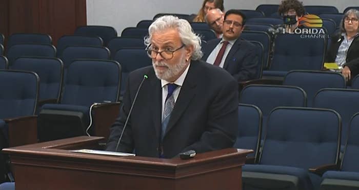 Bobby Block speaks at Tuesday's hearing.