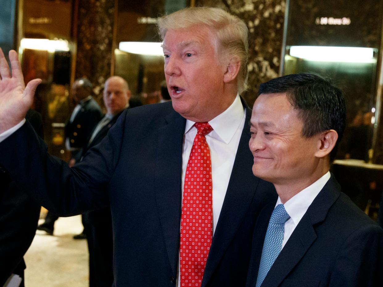 jack ma donald trump alibaba ant