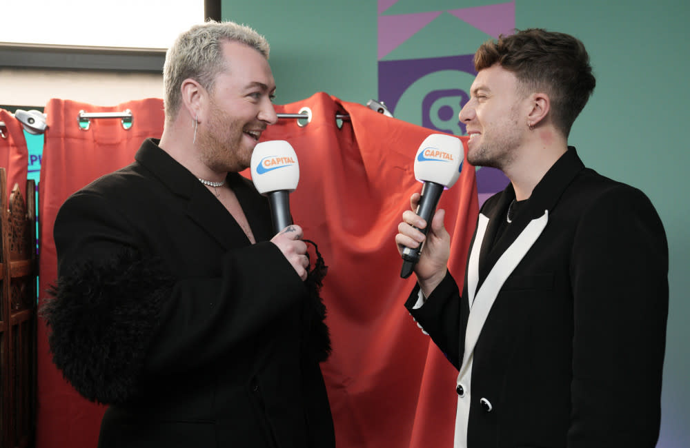 Sam Smith was interviewed by Roman Kemp credit:Bang Showbiz