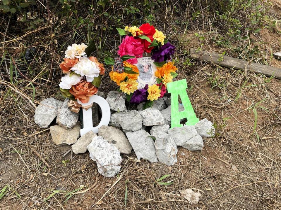Alyssa Taylor’s family left this roadside memorial to the 25-year-old mother of two boys and to Danny McNeal, the truck driver who crashed and died at the intersection of I-85 and NC 86 in Hillsborough, NC. Alyssa was also thought to be on the truck when it crashed.