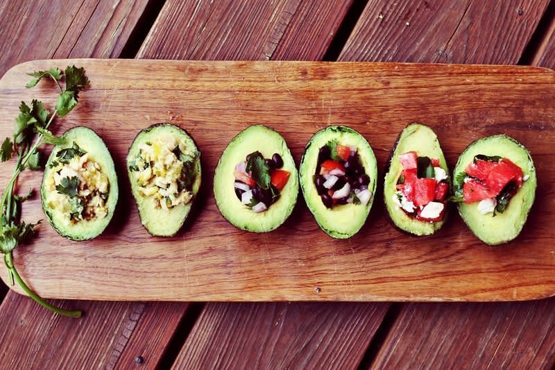 <strong>Get the <a href="http://www.abeautifulmess.com/2012/07/avocado-salad-3-ways.html" target="_blank">Avocado Salad 3 Ways recipes</a> from A Beautiful Mess</strong>