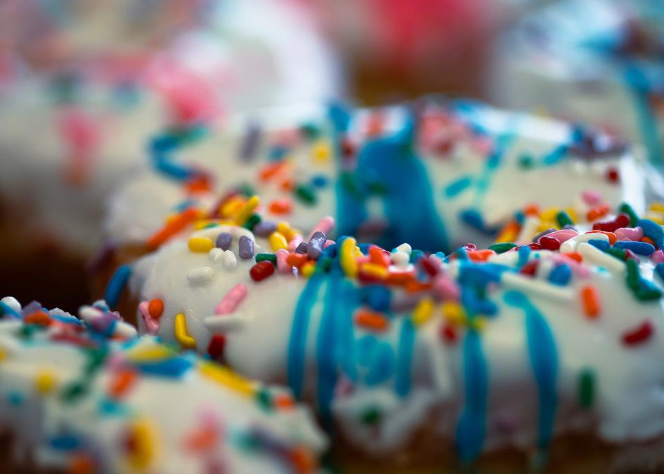 Just one of the offerings at Thomas Donut & Snack Shop in Panama City Beach.