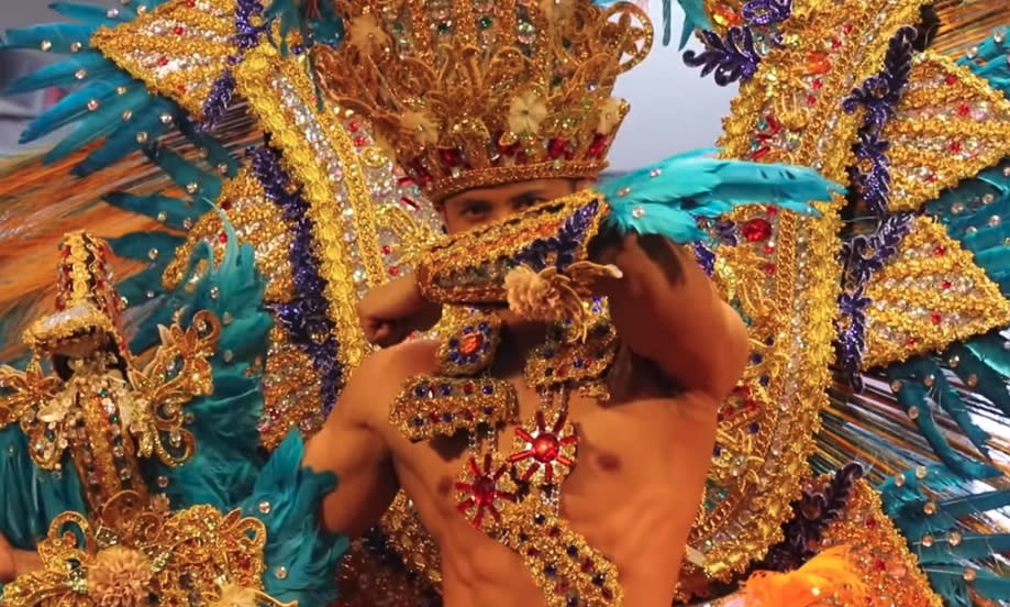 Uno de los trajes típicos más vistosos del Mister Global 2019 fue el del representante de Guam. (Foto: Captura de video de YouTube)