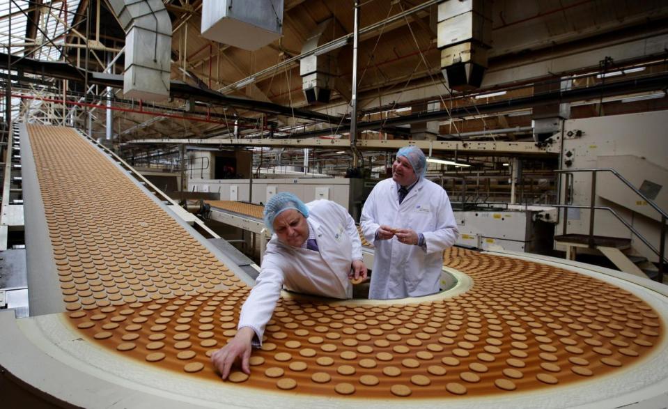 The McVitie's biscuit factory in Stockport (Getty / Pool)