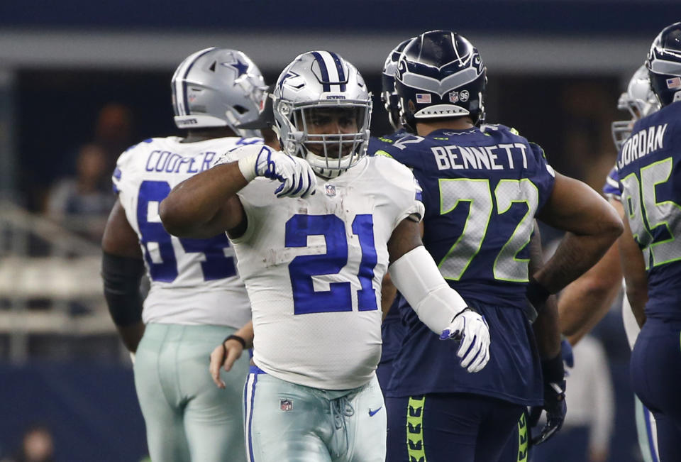 It was hard to feed Zeke when Ezekiel Elliott wasn't on the field due to a six-game suspension. (AP) 