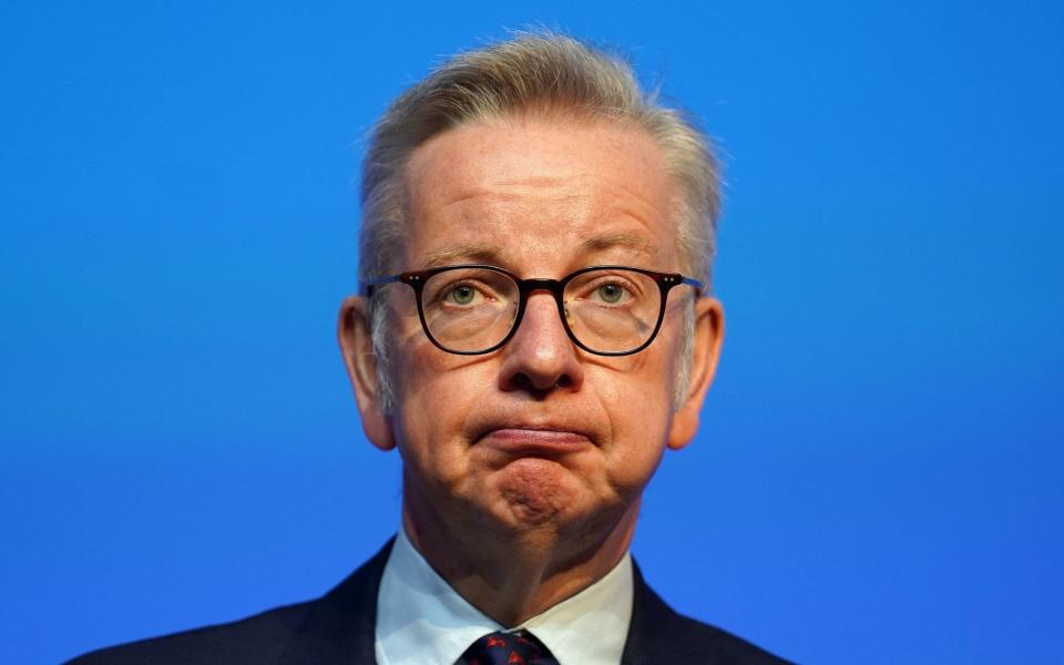 Rt Hon Michael Gove speaking on the second day of the Scottish Conservative party conference at the Scottish Event Campus (SEC) in Glasgow. - Andrew Milligan/PA