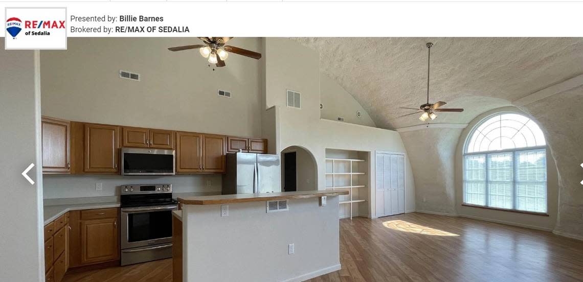 Kitchen and living room Screen grab from Realtor