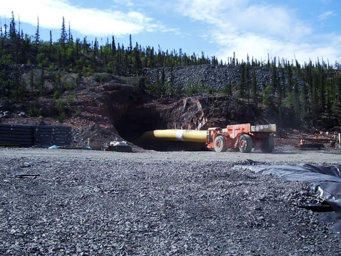 Test mining at the NICO project. Robin Goad, Fortune Minerals' president, says the new all-season 97-kilometre Tłı̨chǫ Highway set to officially open on Tuesday is already making the NICO project more accessible. (Fortune Minerals Limited - image credit)